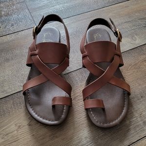 Franco Sarto Gia Sandal size 8 Chocolate